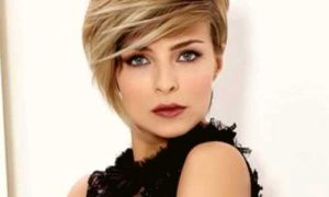 Layered Short Haircuts for Round Faces
