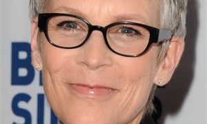 Short hairstyles for older women with glasses