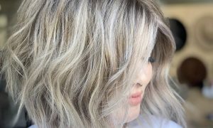 Short choppy and messy bob
