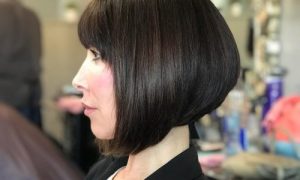 Wedge haircut With Bangs